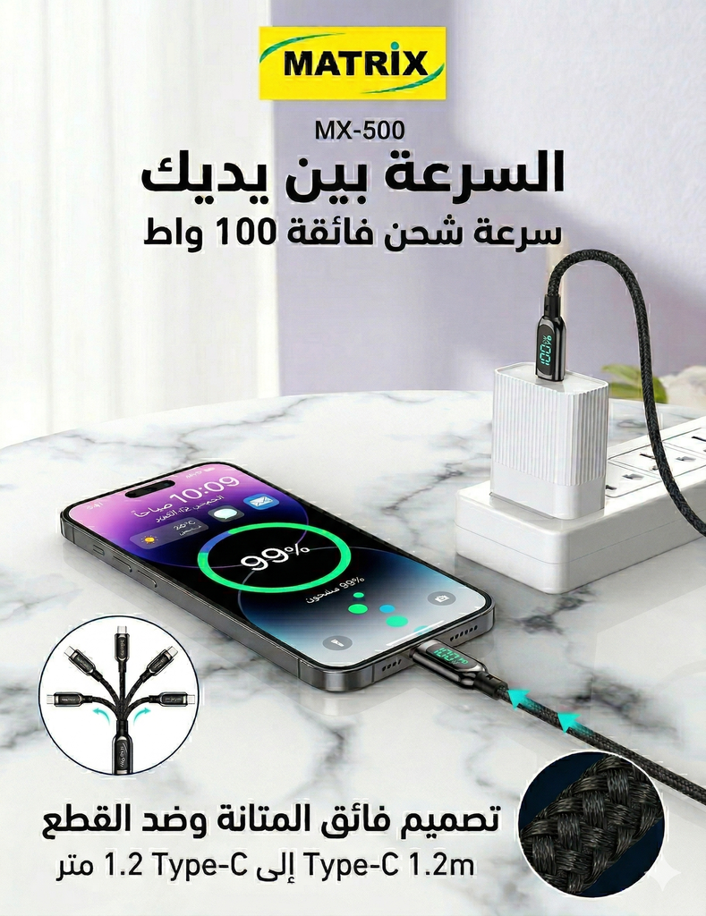 MX500 Display Charging Cable
