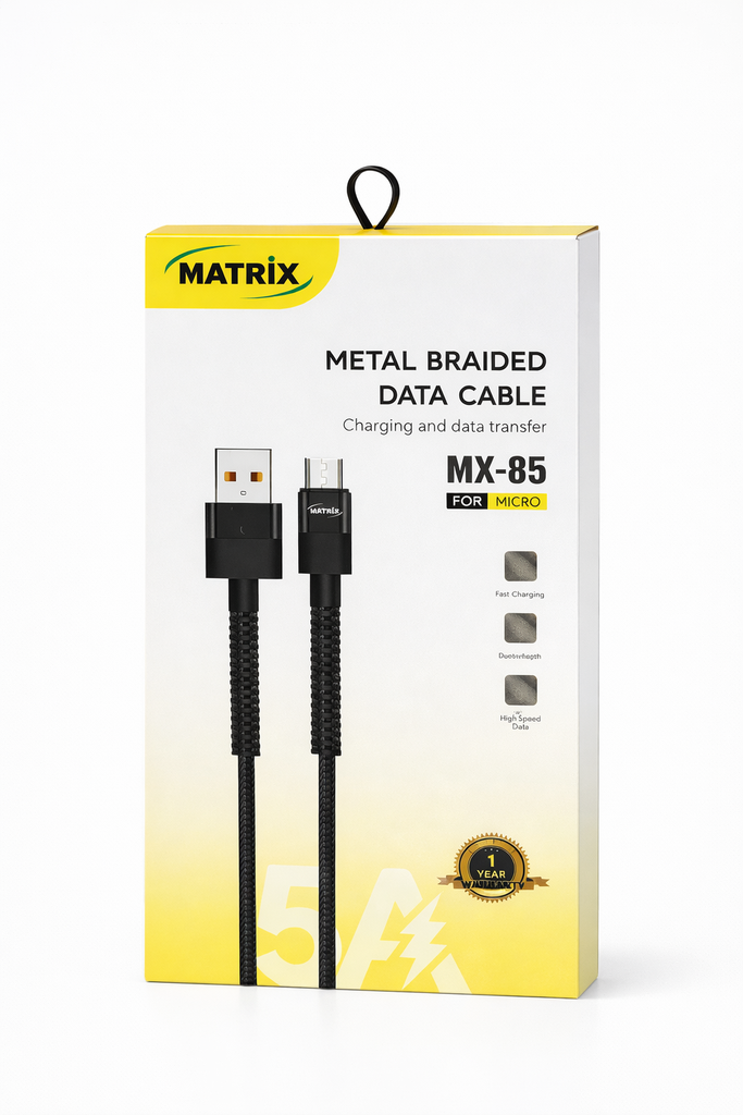 MX85 : كابل شحن فائق السرعة 5A