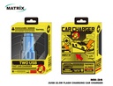 MX34 : Matrix Vanguard Series 22.5W Flash Charging Car Charger - Dual USB
