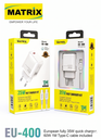EU400: 35W PD Charger with C-C Cable