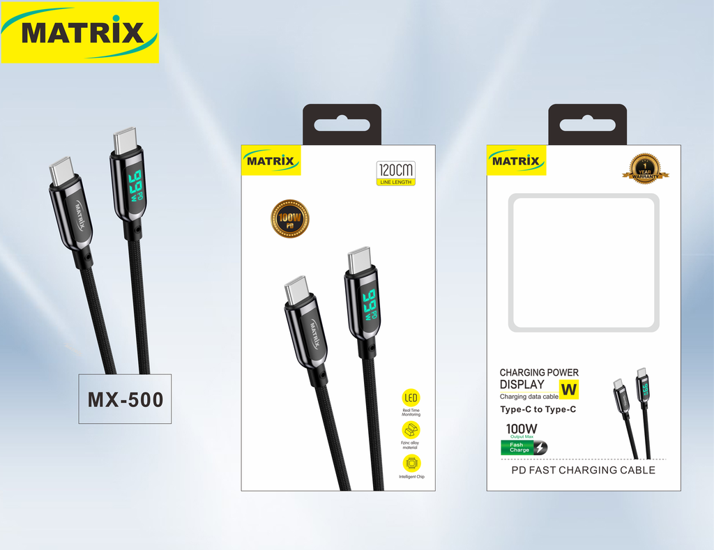 MX500 Display Charging Cable