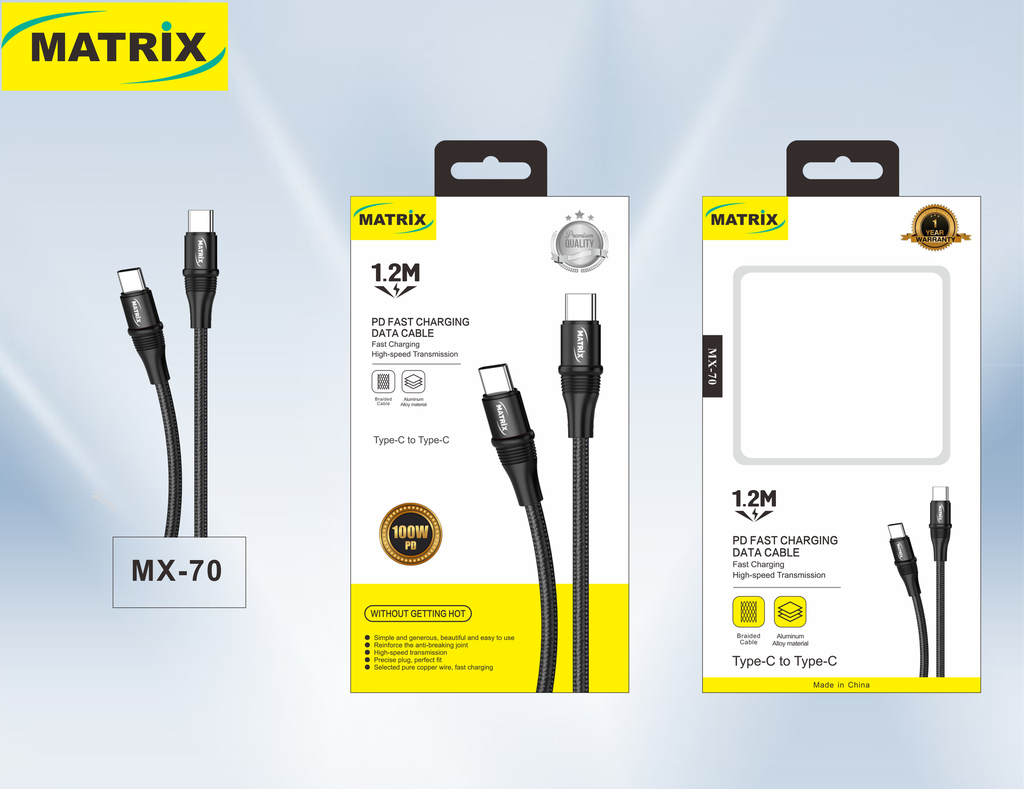 [Cable TC-TC] MX70: PD 100W Cable (C-C)