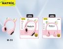 M55: Luminous Cat Ear Wireless Headphone