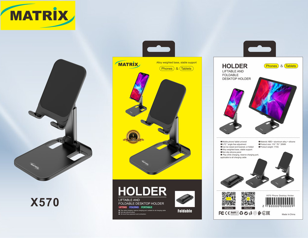 X570 : Matrix X570 Liftable and Foldable Desktop Holder