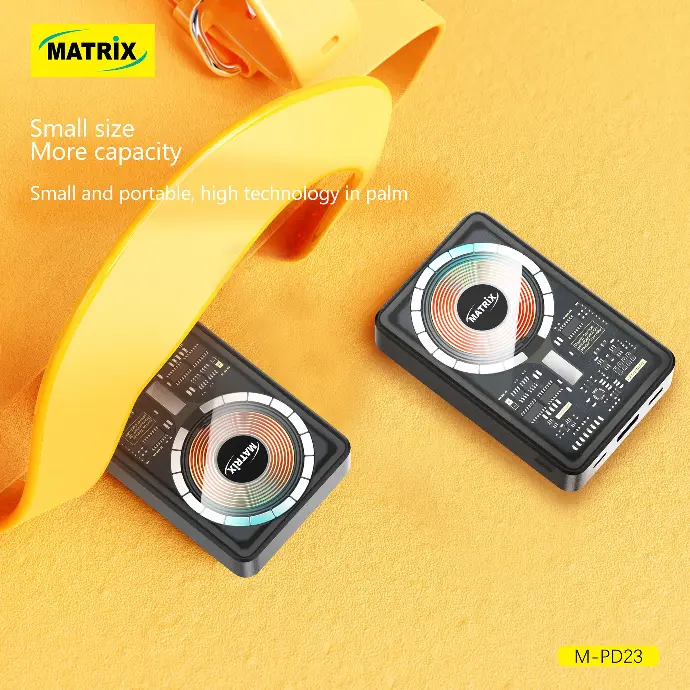 PD23 : Matrix Magnetic Wireless Power Bank - 10000mAh