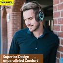 MX58: Vibrant Colorful LED Gaming & Music Headphone