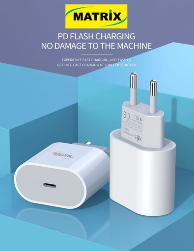 [Head Charger Pd 25 w] EU300 : شاحن ماتريكس PD 35W المطور