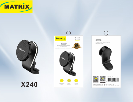 [holder] X240 : Matrix Brushed Metal Magnetic Car Holder - Ultra Stability