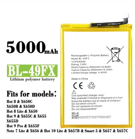 [Infinix] Battery,X650